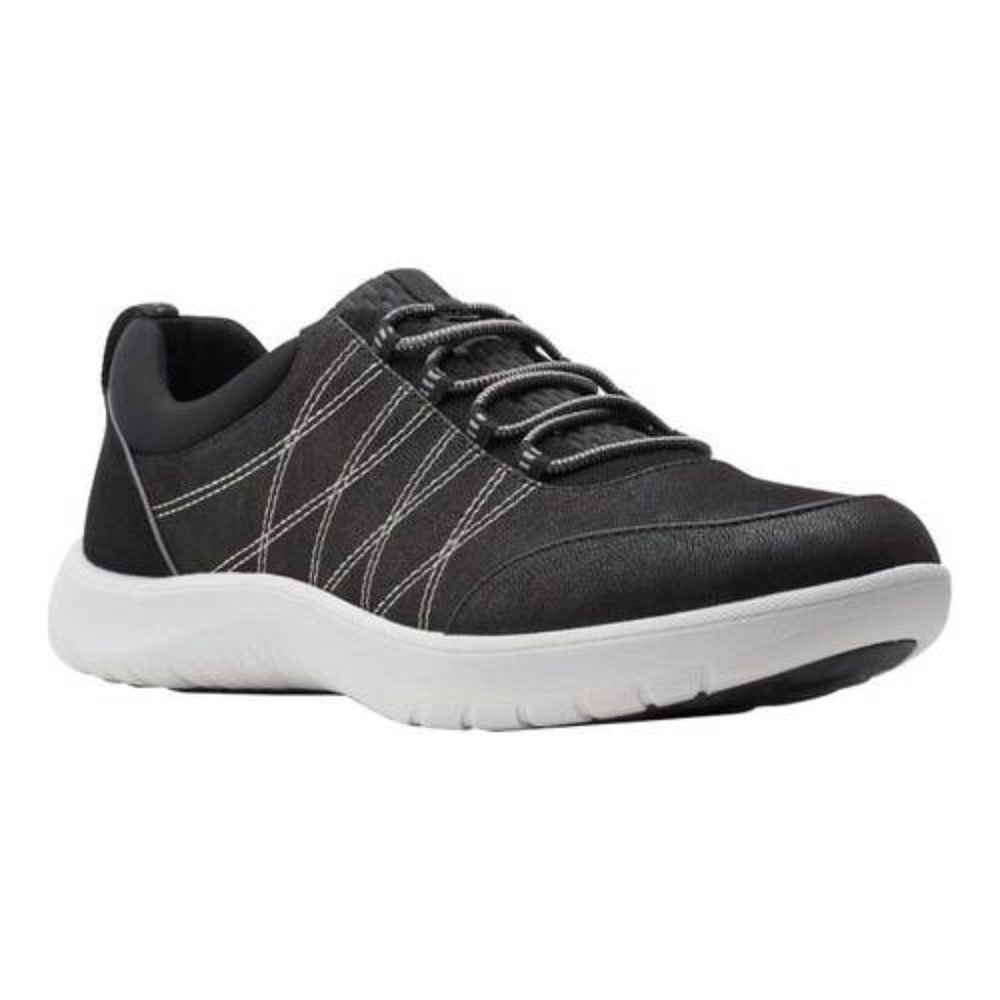Clarks Adella Holly Slip on Athletic Sneakers Black Size 8 (fits like 7 1/2)